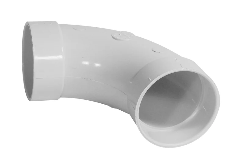 Coude 90° - raccord en "L" - pour installation aspirateur central - blanc - Plastiflex SV8042