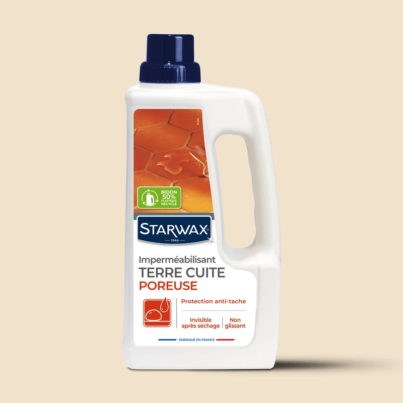 Imperméabilisant terre cuite poreuse