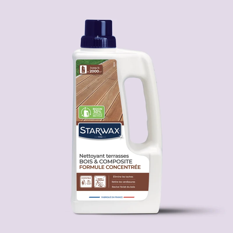 Nettoyant concentré pour terrasses en bois et composite