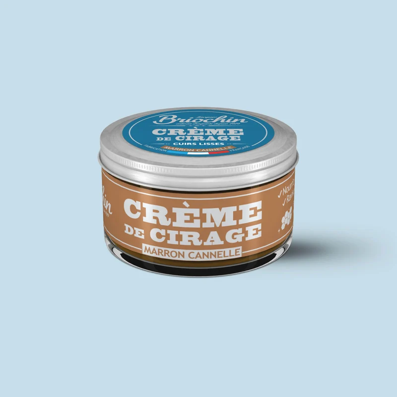 Crème de cirage marron cannelle