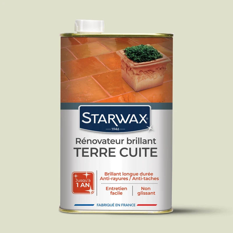 Rénovateur brillant protecteur pour tomettes et terres cuites 1L incolore