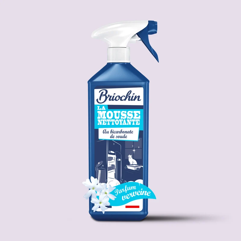 Mousse nettoyante au Bicarbonate de Soude - Parfum verveine