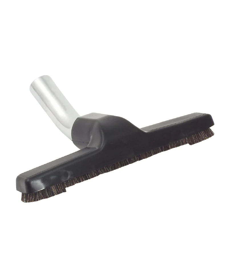 Brosse à plancher - largeur de nettoyage de 25,4 cm (10") - 31,75 mm (1 ¼ ") dia - avec coude en métal - universel - noir
