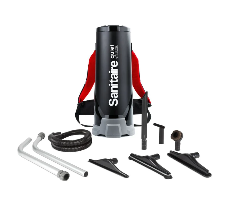 Aspirateur dorsal Sanitaire Quiet - 1380 watts - capacité de 10 L - 62,5 dB