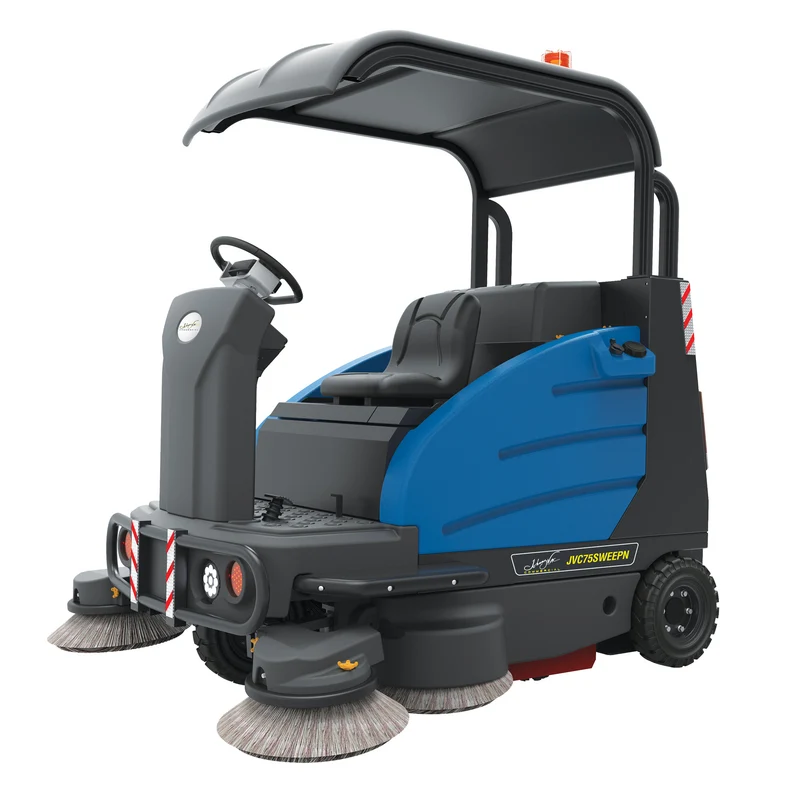 Balai motorisé industriel autoporté - Johnny Vac - JVC75SWEEPN - 74 1/4"- Avec toit - Garantie 2 ans
