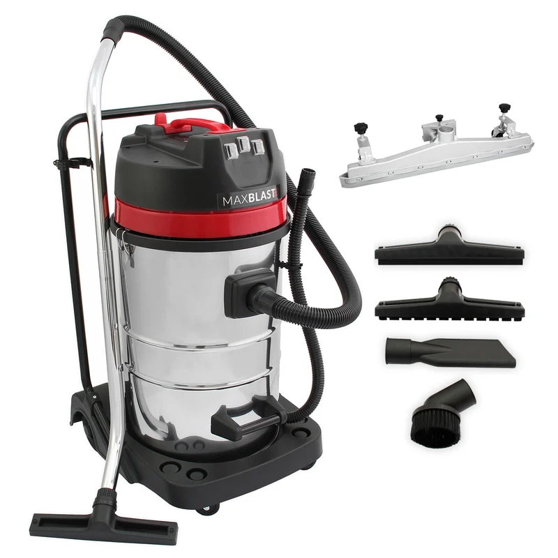 MAXBLAST Lot de Aspirateur Industriel 80 L & 5 Accessoires