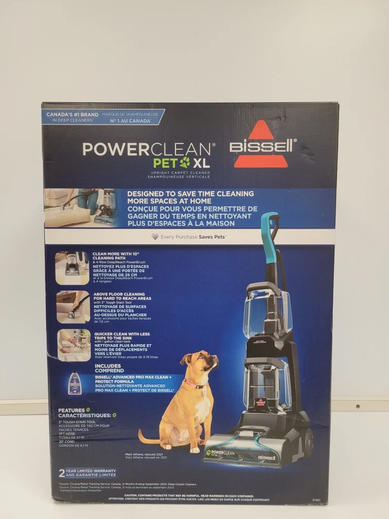 (71728-1) Bissell Power Clean Pet XL 3748 Series Carpet Cleaner