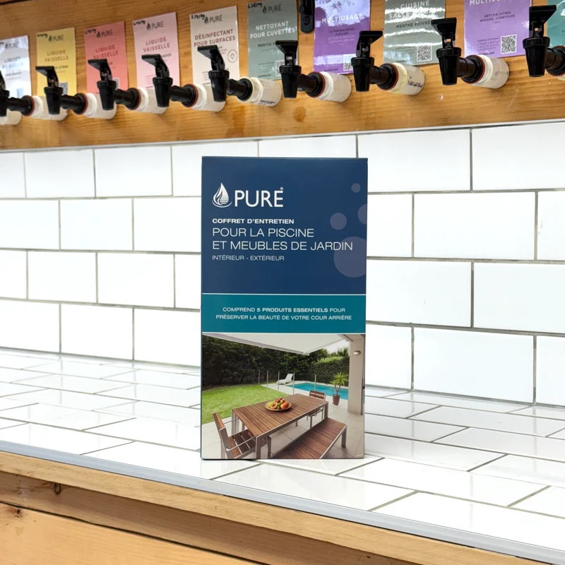 Coffret d'entretien pour la piscine et meubles de jardin liquidation