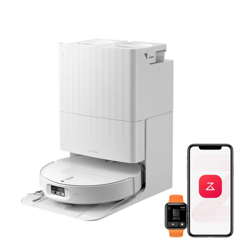 Roborock Qrevo Edge 2 - Puissance d’aspiration HyperForce de 25 000 Pa et double système anti-enchevêtrements
