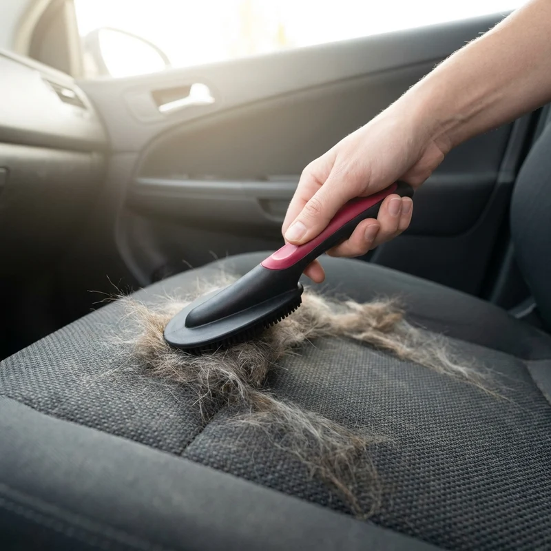 Brosse anti poils d'animaux – décolle les poils que l'aspirateur laisse