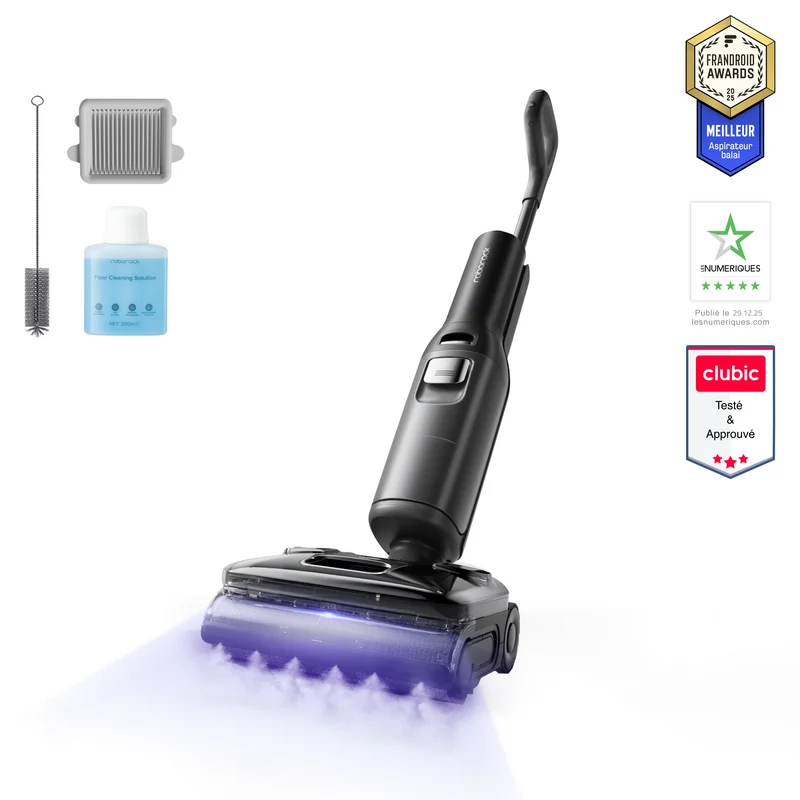 Roborock F25 Ultra – Aspirateur humide et sec avec vapeur et eau chaude