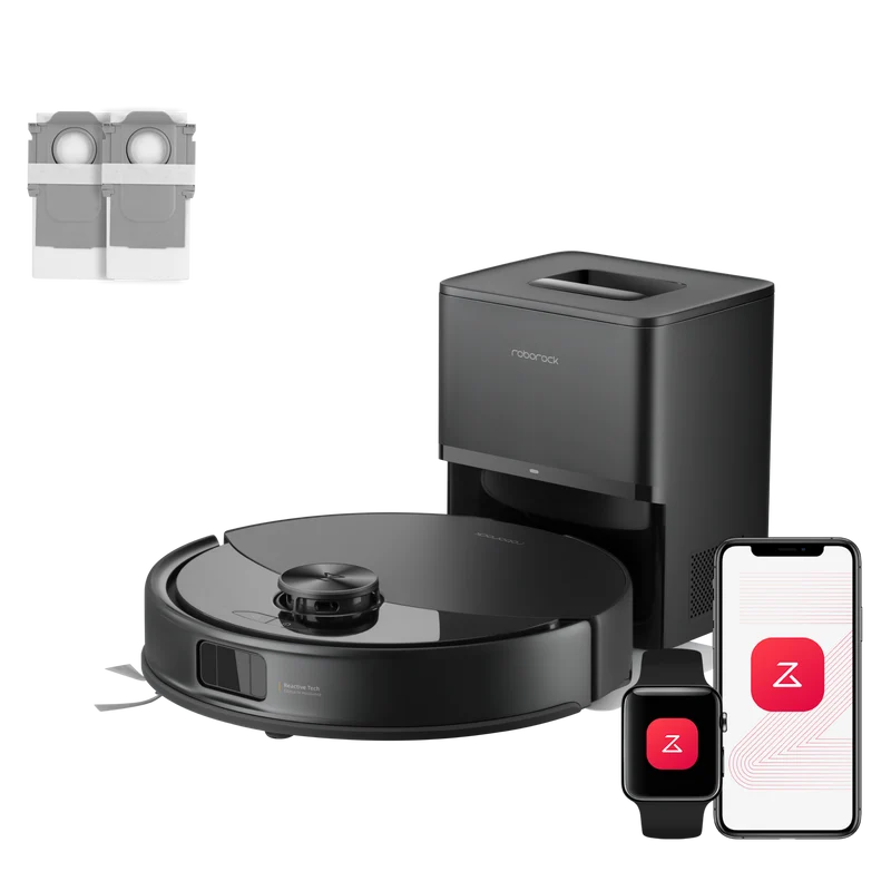 Roborock Q10 S5+ Set robot aspirateur laveur de VibraRise 2.0 avec avec station de vidage automatique