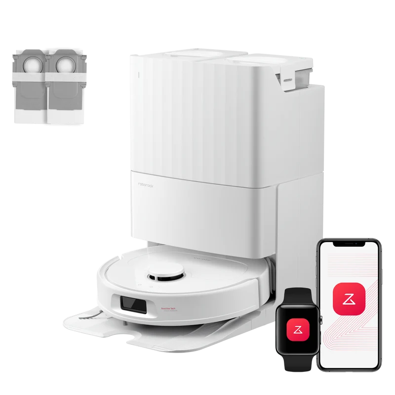 Roborock QV 35A Set ( Qrevo S amélioré ) robot aspirateur laveur avec station d’accueil multifonctionnelle